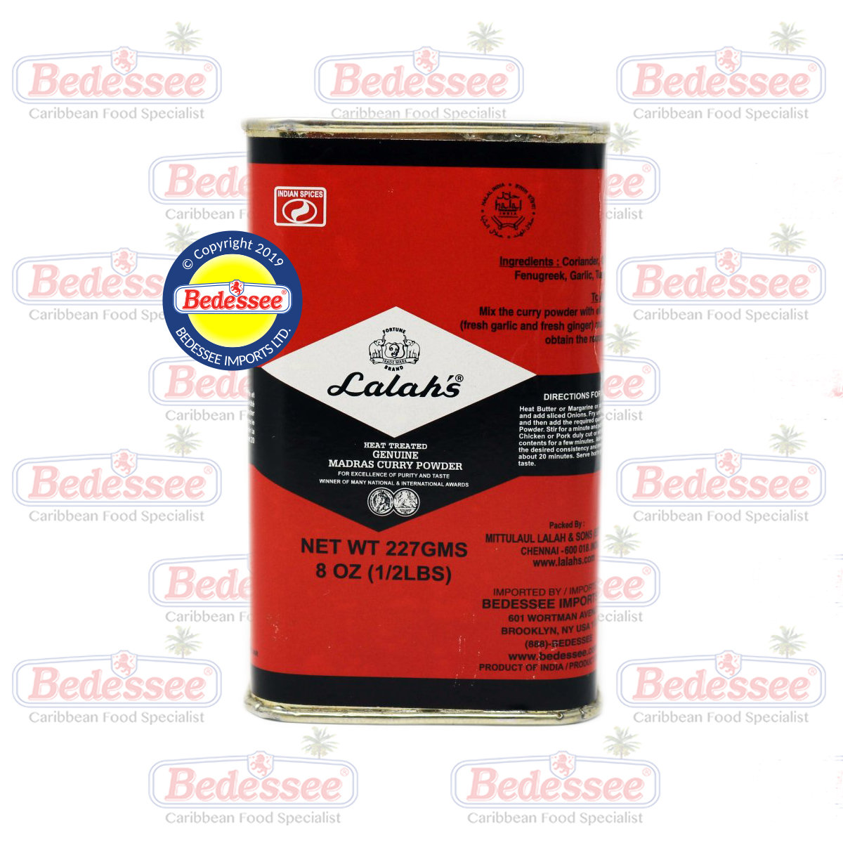 CURRY POWDER 8 OZ TIN